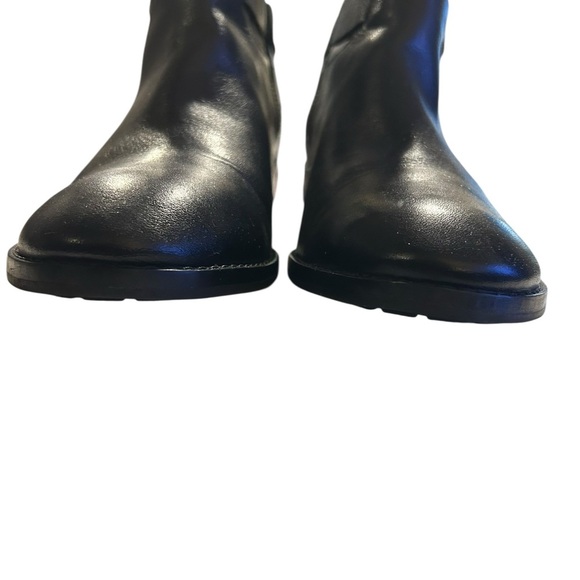 Michael Kors Black Leather Ankle Boots with MK Charm 9M - Picture 5 of 7